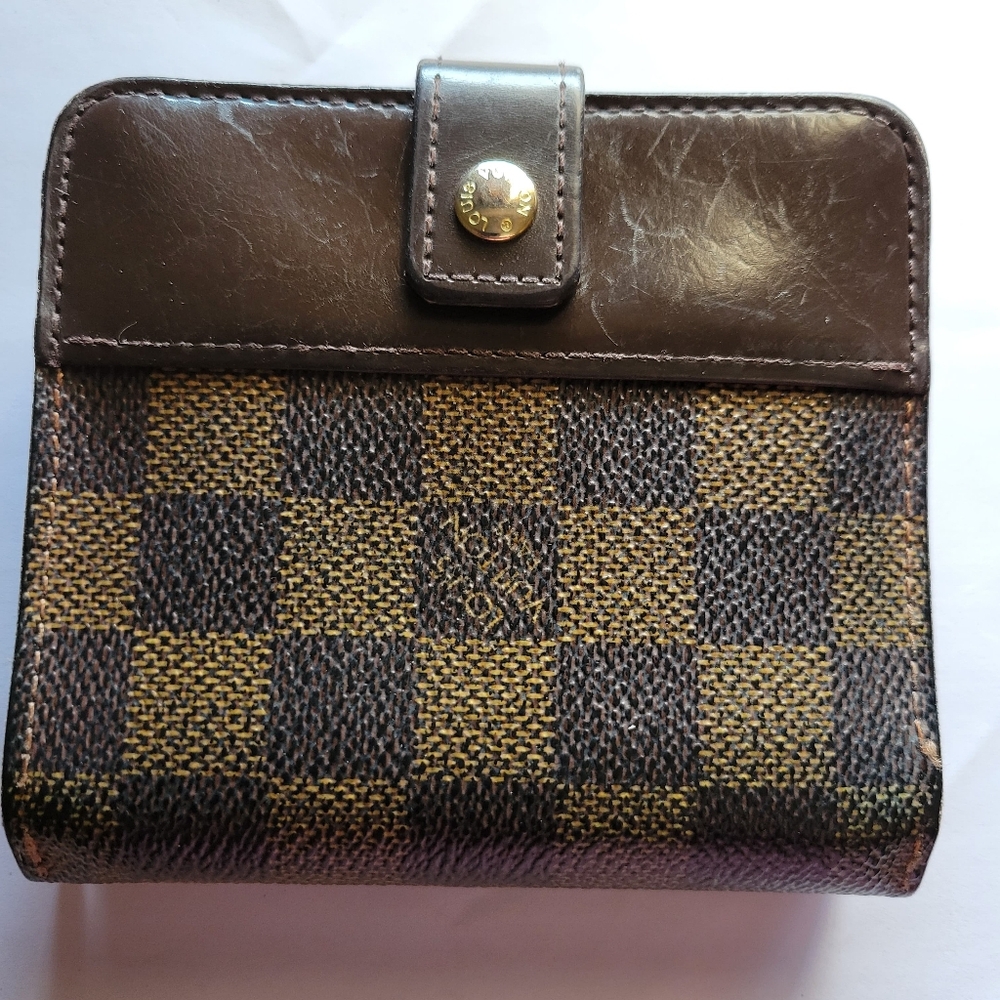 Louis Vuitton Zippy Compact Wallet Damier Ebene Coin Purse